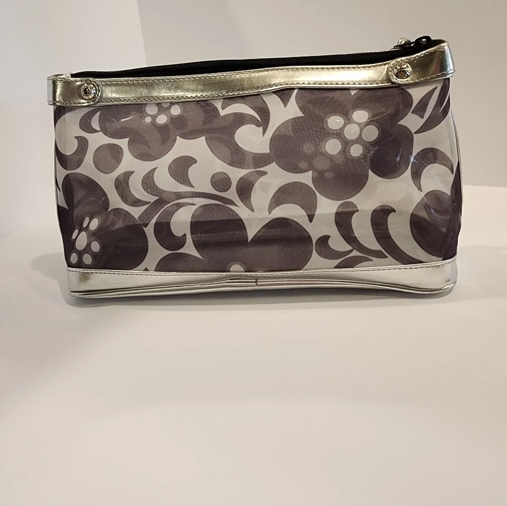 Vera Bradley Cosmetic Toiletry Zippered Bag Night & Day Pattern